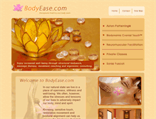 Tablet Screenshot of bodyease.com